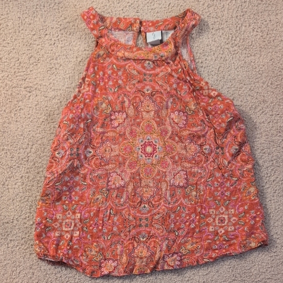 Joie Tops - Joie Orange Linen Tank Top Size Large